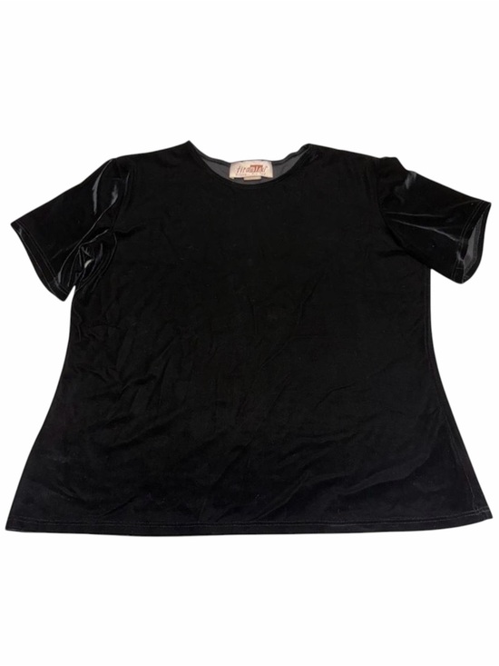 Vintage Tops - Vintage 90’s Black Velvet T-Shirt Women’s Large Whimsigoth Goth Dark Academia